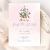 Baby es ist kalt außerhalb Weihnachts Mädchen Dusc Einladung