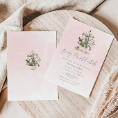 Baby es ist kalt außerhalb Weihnachts Mädchen Dusc Einladung