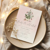 Baby es ist kalt außerhalb Weihnachts Mädchen Dusc Einladung