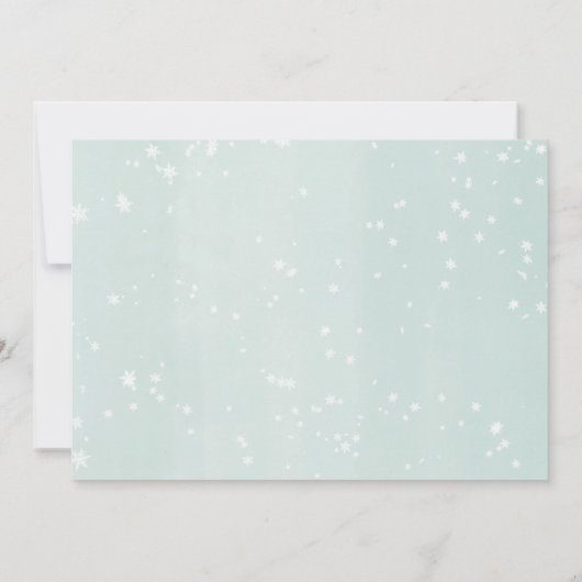 Baby es ist kalt außerhalb Weihnachtsdusche Einladung (Rückseite)