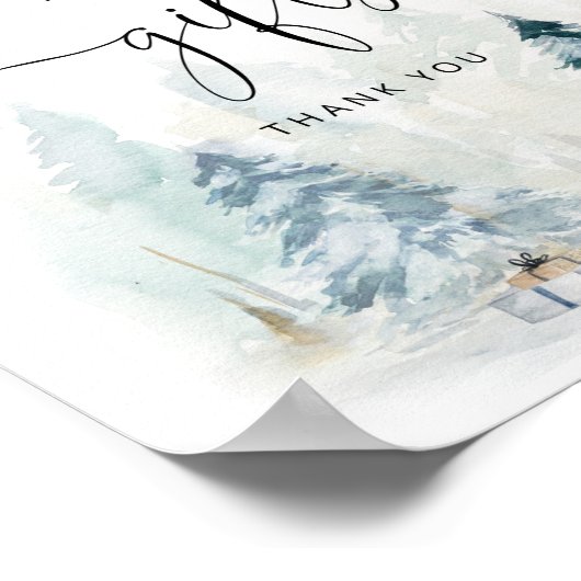 Baby es ist kalt außerhalb Winterkarten und Gesche Poster (Ecke)