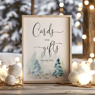 Baby es ist kalt außerhalb Winterkarten und Gesche Poster