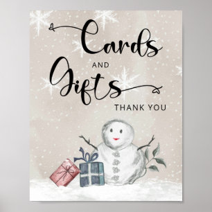Baby es ist kalt außerhalb Winterkarten und Gesche Poster