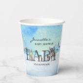 Baby Es ist kalt draußen Arktis Tierdusche Pappbecher (Rückseite)