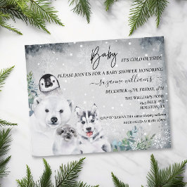 Baby Es ist kalt draußen Arktis Tierdusche Winter