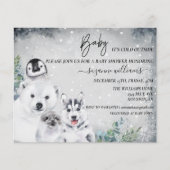 Baby Es ist kalt draußen Arktis Tierdusche Winter (Vorderseite)