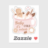 Baby Es ist kalt draußen Aufkleber (Blatt)