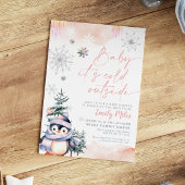 Baby es ist kalt draußen, Baby Dusche Winter Pingu Einladung