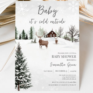 Baby, es ist kalt draußen Baby-Party Einladung