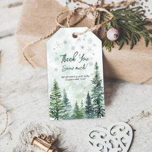 Baby, es ist kalt draußen Baby Shower Danke Geschenkanhänger