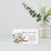 Baby es ist kalt draußen Babydusche Bücher für Bab Begleitkarte (Stehend Vorderseite)