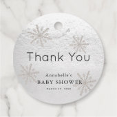 Baby Es ist kalt draußen Babydusche Danke Geschenkanhänger (Rückseite)