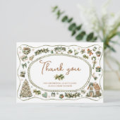 Baby Es ist kalt draußen Babydusche Danke Karte (Stehend Vorderseite)