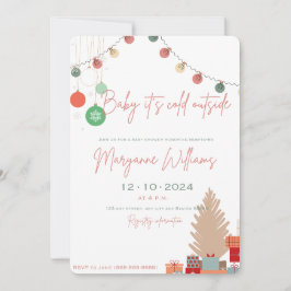 Baby es ist kalt draußen Babydusche Einladung