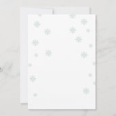 Baby Es ist kalt draußen Babydusche Einladung (Rückseite)