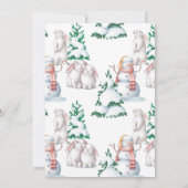 Baby es ist kalt draußen Babydusche Einladung (Rückseite)