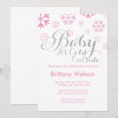 Baby Es ist kalt draußen Babydusche Einladung (Vorne/Hinten)