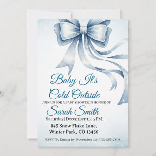 Baby Es ist kalt draußen Babydusche Einladung