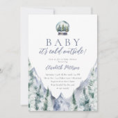 Baby Es ist kalt draußen Babydusche Einladung (Vorderseite)