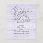 Baby Es ist kalt draußen Babydusche Einladung (Vorderseite)