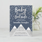 Baby Es ist kalt draußen Babydusche Einladung (Stehend Vorderseite)