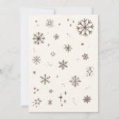 Baby Es ist kalt draußen Babydusche Einladung (Rückseite)