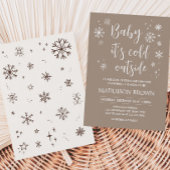 Baby Es ist kalt draußen Babydusche Einladung