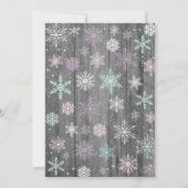 Baby Es ist kalt draußen Babydusche Einladung (Rückseite)