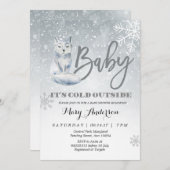 Baby es ist kalt draußen Babydusche Einladung (Vorne/Hinten)