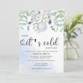 Baby es ist kalt draußen Babydusche Einladung (Stehend Vorderseite)