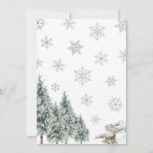 Baby Es ist kalt draußen Babydusche Einladung (Rückseite)