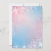 Baby Es ist kalt draußen Babydusche Einladung (Rückseite)