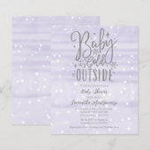 Baby Es ist kalt draußen Babydusche Einladung (Vorne/Hinten)