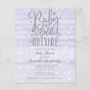 Baby Es ist kalt draußen Babydusche Einladung