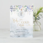 Baby es ist kalt draußen Babydusche Einladung (Stehend Vorderseite)