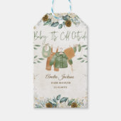 Baby Es ist kalt draußen Babydusche Einladung Geschenkanhänger (Vorderseite)