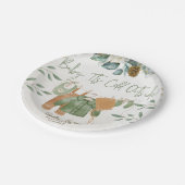 Baby Es ist kalt draußen Babydusche Einladung Pappteller (Schrägansicht)