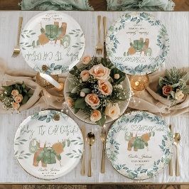 Baby Es ist kalt draußen Babydusche Einladung Pappteller