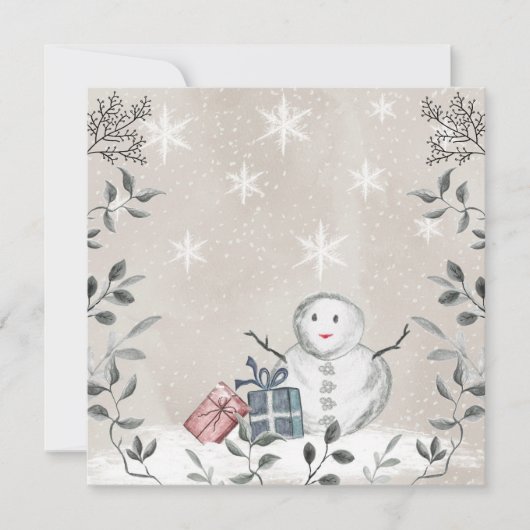 Baby es ist kalt draußen Babydusche leere Karte (Vorderseite)