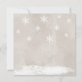 Baby es ist kalt draußen Babydusche leere Karte (Rückseite)