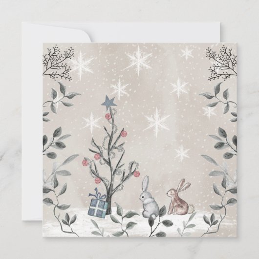 Baby es ist kalt draußen Babydusche leere Karte (Vorderseite)