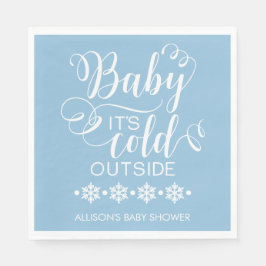 Baby Es ist kalt draußen Babydusche Napkin Serviette