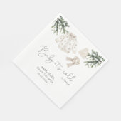 Baby Es ist kalt draußen Babydusche Serviette (Ecke)