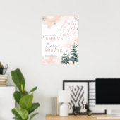 Baby Es ist kalt draußen, Babydusche Willkommenspe Poster (Heimbüro)