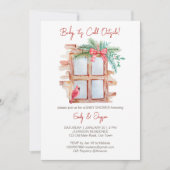 Baby es ist kalt draußen Babypastel Einladung (Vorderseite)