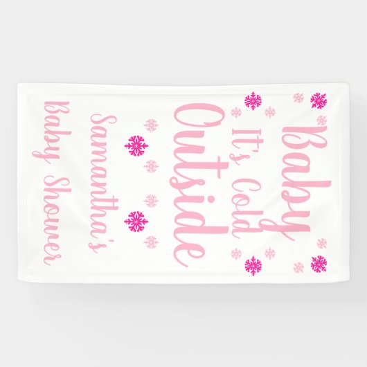 Baby Es ist kalt draußen Banner (Horizontal)