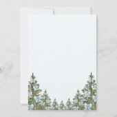 Baby Es ist kalt draußen Blue Bow Winter Baby Dusc Einladung (Rückseite)