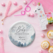 Baby Es ist kalt draußen Blue Snowflakes Dusche Pappteller (Party)