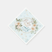 Baby Es ist kalt draußen Blue Winter Dusche Sprink Serviette (Ecke)