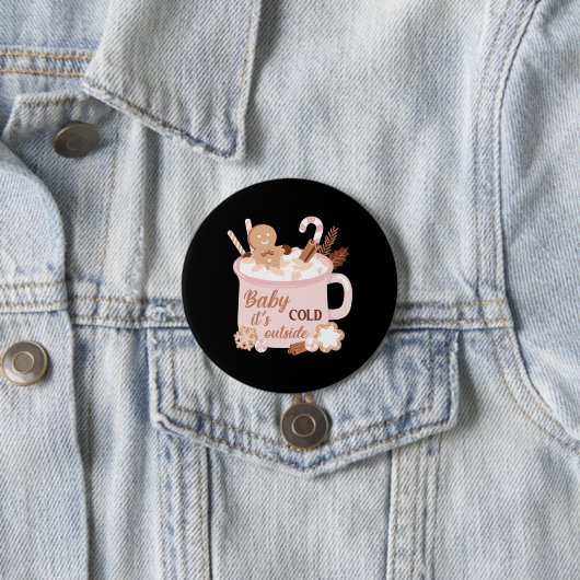 Baby Es ist kalt draußen Button (Beispiel)